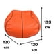 thumbnail image 2 of Pouf Pera Básquetbol Eco Cuero 120x120x120 cm, 2 of 3