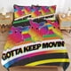 thumbnail image 2 of Comforter Set Queen Size Pokmon - Gotta Keep Movin Set with 2 Pillowcases for All SeasonsBedding Set 3pcs for Kids Boys Girls Bedroom Decor Bed Sheets, 2 of 5