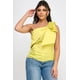thumbnail image 1 of Saronite Top Ajustado con Detalle de Lazo y un Hombro, Amarillo (para Mujer), 1 of 4