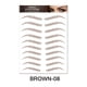 thumbnail image 1 of 1 sheet Long-Lasting 6D Hair-Like Eyebrow Tattoo Stickers - Waterproof Black and Brown Eyebrow Makeup Stickers, 1 of 3