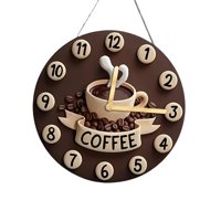Magideal - Decoración De Pared De Adornos Para Colgar A La Taza De Café, Letrero De Madera De Artesanía Central 2D, Decorativa Para La Cocina De La Cafetería Del