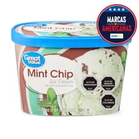 Helado Menta Chip Pote 1,4 L Great Value