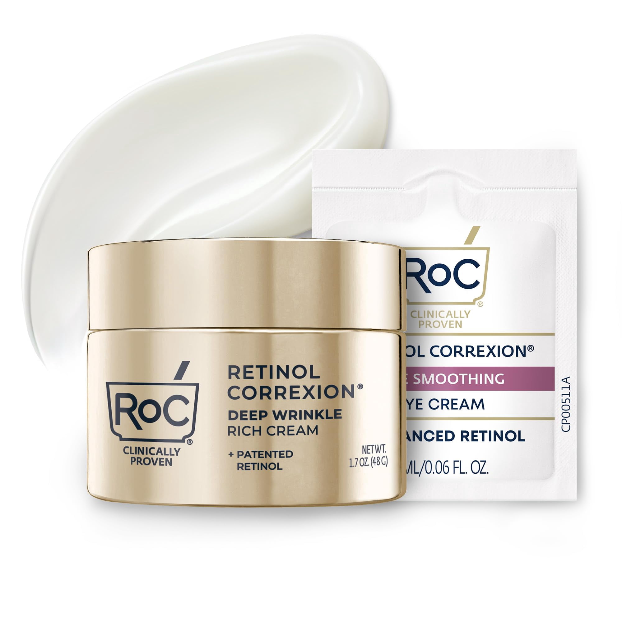 Crema Rica En Arrugas Profundas Cream Roc, 50 Ml, Sin Fragancia