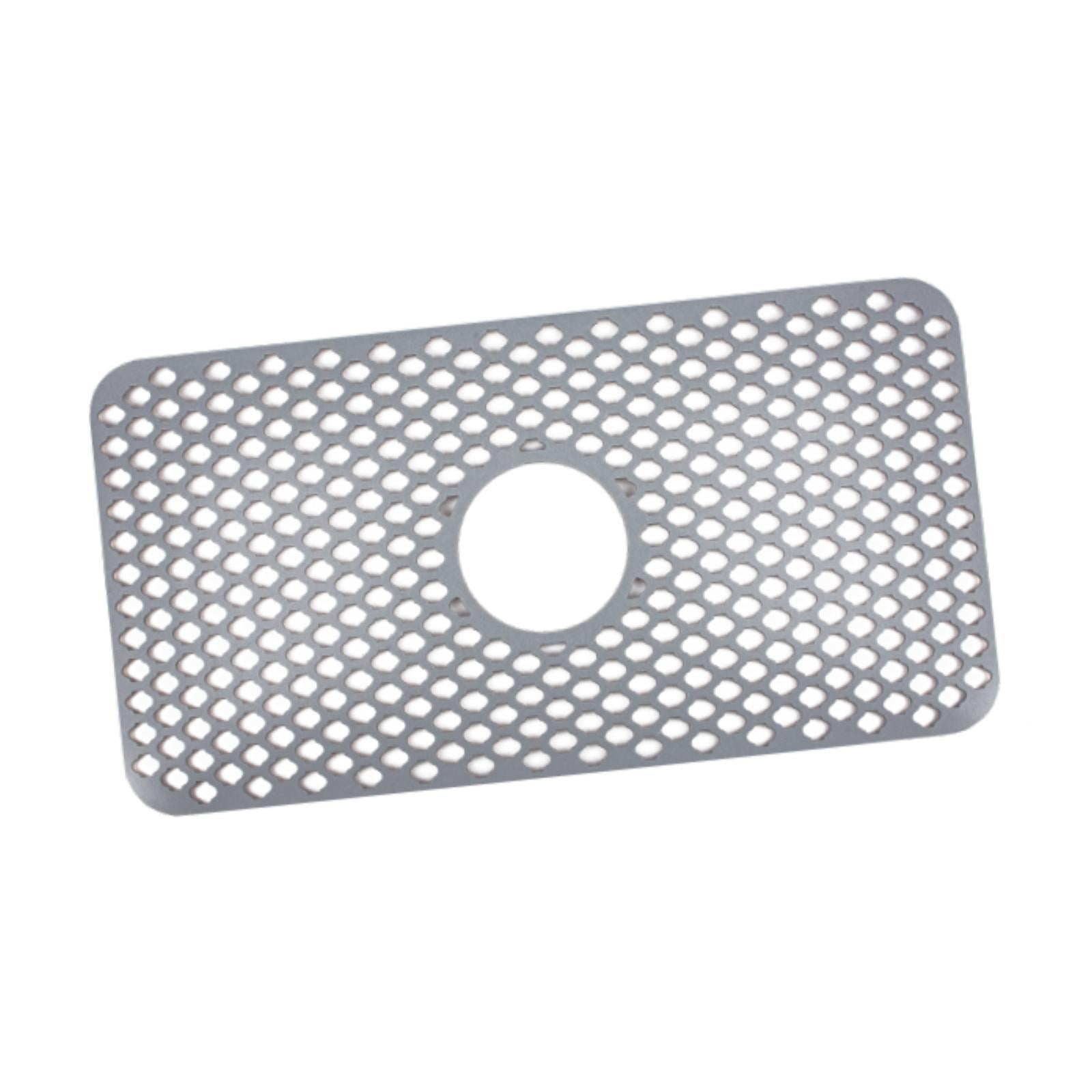 Bothyi - Alfombrilla De Silicona Para Fregadero, Reutilizable, Antideslizante, Para Drenaje, Protector Multiusos Para Fregadero, Color Gris