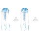 thumbnail image 1 of Decoración de Acuario Uxcell Medusa, Decoraciones para Peceras Medusa Falsa Brillante de Silicona, (Azul, S, 2 Piezas), Destinado para Decoración de Tanque, 1 of 7