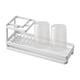 thumbnail image 2 of Soporte Para Cepillo De Dientes De Ba?o, Antideslizante, Para Encimera, Cepillo De Dientes Eléctrico, Maquillaje, Blanco Con Tazas, 2 of 3