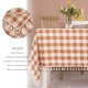 thumbnail image 4 of Mantel Midsummer Breeze 140x180 cm Gingham Naranja, 4 of 7