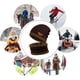 thumbnail image 5 of Conjunto de gorro y bufanda cálidos para hombre y mujer, para invierno, para exteriores, a prueba de viento, gorro de esquí holgado de punto con forro polar, 5 of 5