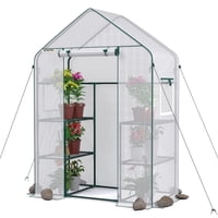 Invernadero Workpro Portátil De 56 X 28 X 77 Cm Con 3 Niveles Y 4 Estantes