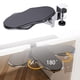 thumbnail image 2 of Apoyo de brazos ergonómico ajustable por ordenador para escritorio, 180 ° de rotación y 90 ° de soporte de brazo plegable, adecuado para uso en la oficina y en el hogar (negro), 2 of 3