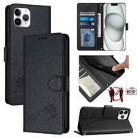 Funda Tipo Cartera Foxdock Para Iphone 11 Pro Con Soporte, Ranuras, Rfid, Diseño De Gato