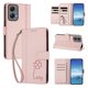 thumbnail image 2 of Funda Cartera Trébol para Motorola Moto G Stylus 2024 5G con Ranuras Tarjetas y Carga Inalámbrica Rosa, 2 of 6
