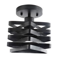 Magideal - Lámpara De Techo Led Pantallas Cubierta De Luz Café Lámpara Colgante Estilo Rústico Bar Decoración Del Hogar Hierro Forjado Techo Led Lámpara Colgante