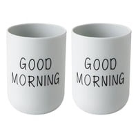 Bothyi - 2 Soportes Para Cepillos De Dientes De 330 Ml, Accesorios De Baño Para Encimera, Regalos Navideños, Azul Claro