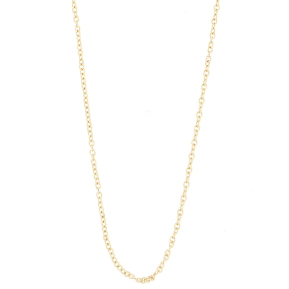 Collar Brilliance 14K Oro Amarillo 18 in Cadena Cable