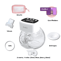 Belre - Extractor De Leche Inalámbrico (Incluye 4 Medidas Y Repuestos)