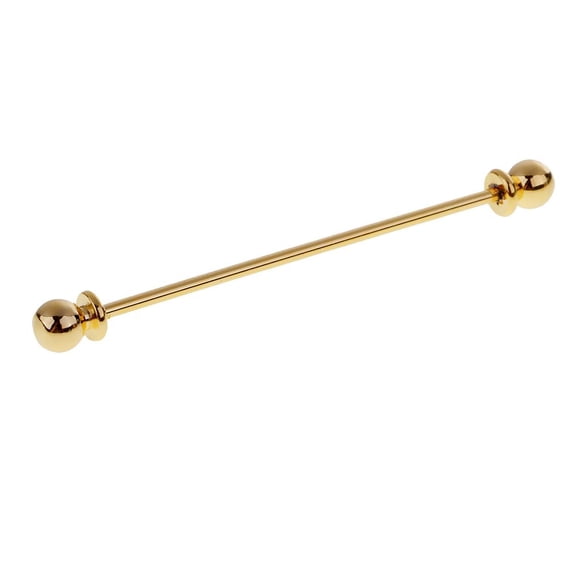 Hombres ronda la cabeza de la camisa de cuello clip de la barra de pin clip de corbata broche de oro corbata