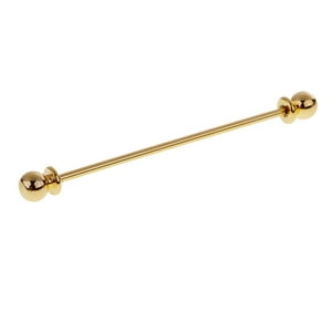 Genérico - Hombres Ronda La Cabeza De La Camisa De Cuello Clip De La Barra De Pin Clip De Corbata Broche De Oro Corbata