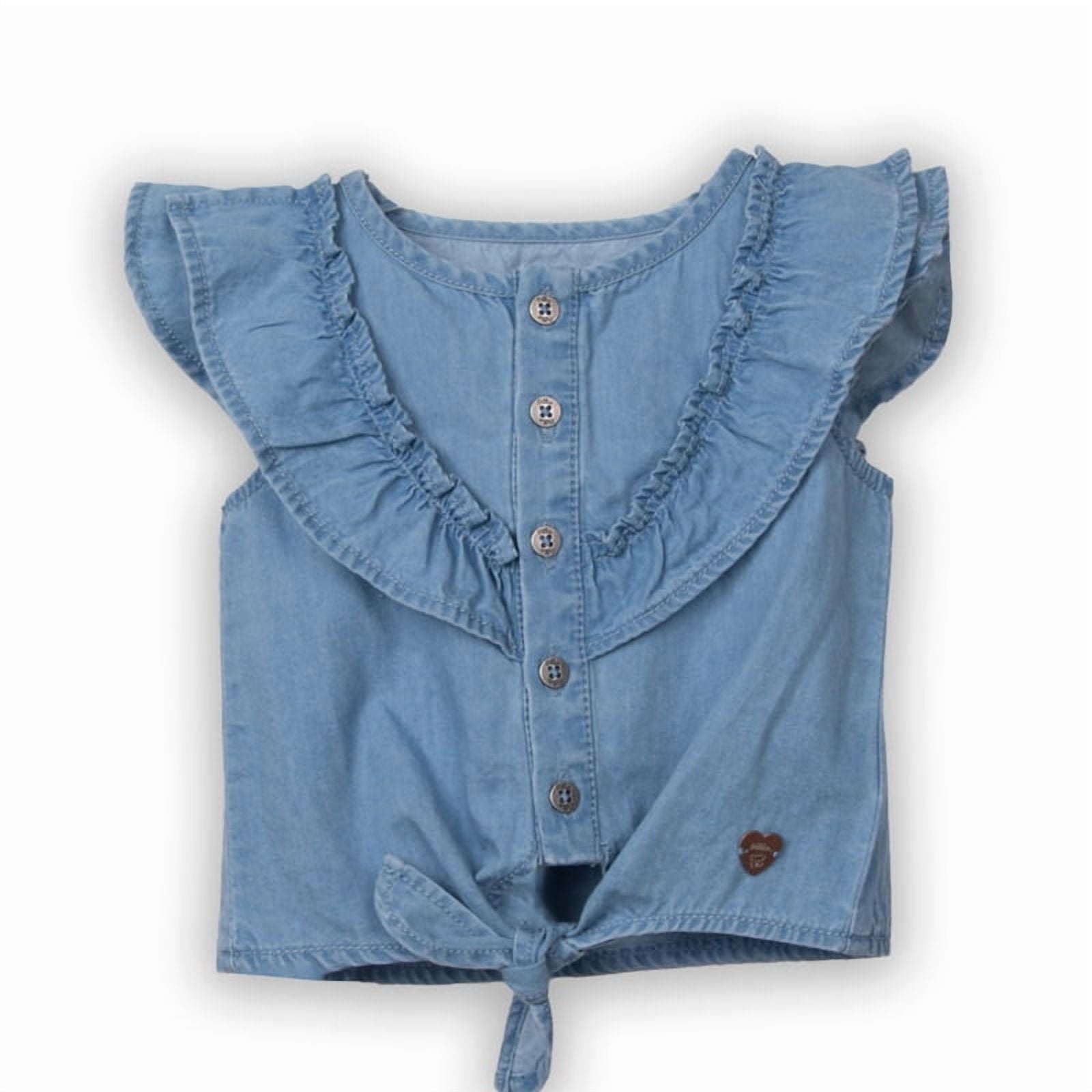 Blusa Bebé Niña Denim Pillin