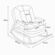 thumbnail image 3 of Silla Reclinable 3 Posiciones Ideal Para Descanso y Lectura-BEIGE, 3 of 3
