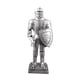 thumbnail image 3 of Figura Decorativa De Caballero Medieval De Metal Para El Hogar Y La Oficina, Colección Versátil Plateada, 3 of 5