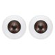 thumbnail image 1 of Uxcell 24mm Ojos de Muñeca, 2 Piezas Ojos Acrílicos Realistas Plásticos Medios Globos Oculares, Marrón Oscuro, 1 of 6