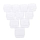 thumbnail image 3 of 10x Estrella cuadrada de plástico transparente Tealight Cup Holder Candle Container 3.7x1.8cm, 3 of 5