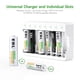 thumbnail image 2 of Pilas Aaa Recargables 1100mah Paquete De 8 Con Cargador, 2 of 9
