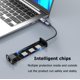 thumbnail image 2 of Hub USB‑C IVSHOWCO 4‑en‑1 con Ethernet y 3 puertos USB 3.0, 2 of 7