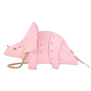 Veat00L - Lindo Bolso De Mujer En Forma De Dinosaurio, Diseño De Remache, Tirantes Extraíbles, Accesorios De Moda, Ampliamente Utilizado