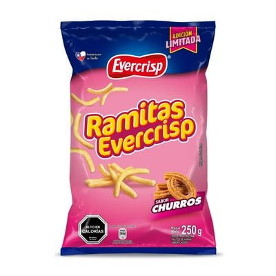 Snack Ramitas Evercrisp Sabor A Churros 250 G