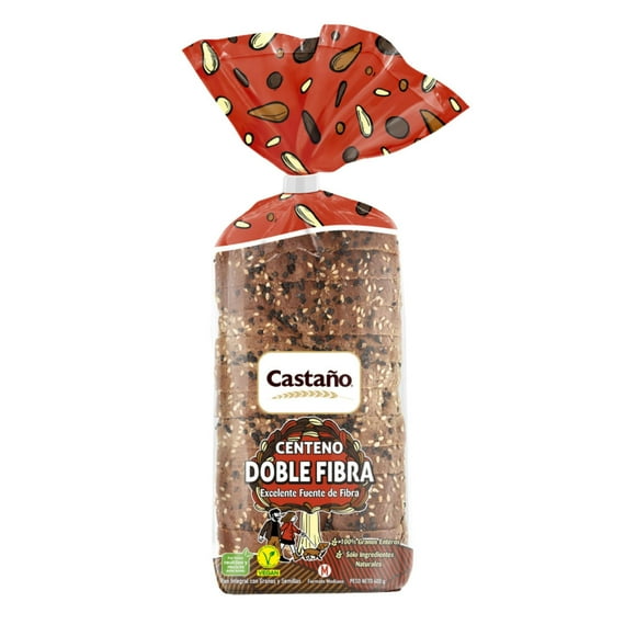 Pan de Molde Centeno Doble Fibra, 400 g