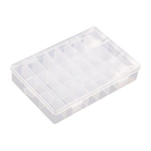 Bothyi - Caja De Almacenamiento De Hilo, Compartimentos Para Bordado, Caja De Almacenamiento, Soporte Para Hilo De Coser, 24 Celdas