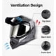 thumbnail image 4 of Casco Orthrus X100 Dual Sport certificado DOT con protección UV, 4 of 7