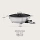 thumbnail image 2 of Sartén All-Clad 7 L 1800 W Control de Temperatura Acero Inoxidable, 2 of 9
