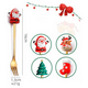 thumbnail image 5 of Set 4 Cubiertos Navideños Cuchara Y Tenedor Decoración Mesa Surtido, 5 of 5