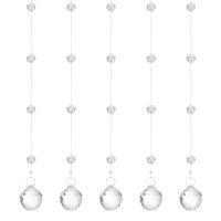 Uxcell - Cadena Guirnalda Acrílico Claro 3M