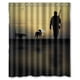 thumbnail image 1 of Cortina de ducha con fondo de caza, juego de cortinas de baño con ganchos, tamaño 60 x 72 pulgadas, 1 of 3