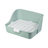 Ioensy - Caja De Baño Para Conejos, Accesorios Para Mascotas, Inodoro Para Conejos, Ardillas, Hurones, Erizos, Verde