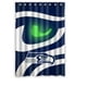 thumbnail image 1 of Cortina de ducha con el logotipo de los Seahawks, juego de cortinas de baño con ganchos, tamaño 48 x 72 pulgadas, 1 of 3