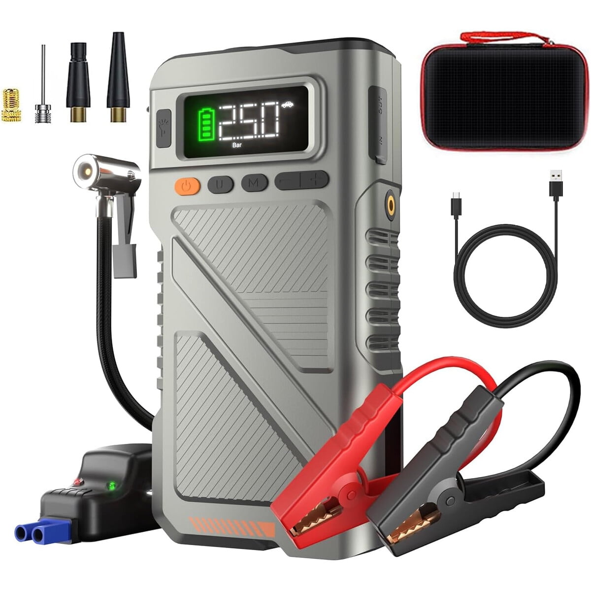 Arrancador Pabulum Su7 9000a Compresor Aire 12v Power Bank
