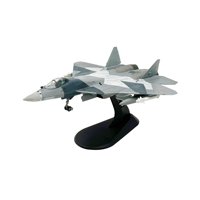 Magideal - Modelo Fundido A Presión Escala 1/100 Su 57 Fighter Colección De Juguetes Para Niños Avión Con Soporte Para Sala De Estar, Decoración De Mesa Conmemor