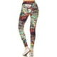 thumbnail image 2 of Saronite Leggings Largos Estilo Yoga con Estampado Paisley Multicolor y Forro de Banda, Multicolor (para Mujer), 2 of 4