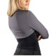 thumbnail image 3 of Jess por Meiko Chaqueta de Mujer Mangas Largas Agujero para el Pulgar Bolero Tejido Corto S Gris, 3 of 6
