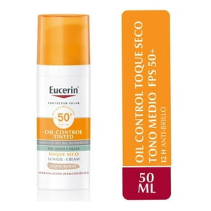 Beiersdorf - Eucerin Sun Gel Crema Toque Seco Tono Medio Spf50+ De X 50Ml