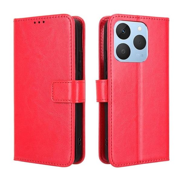 Funda tipo libro para OPPO Realme 15T 5G, cartera todo‑en‑uno, funda multifuncional con tarjetero y correa de muñeca desmontable