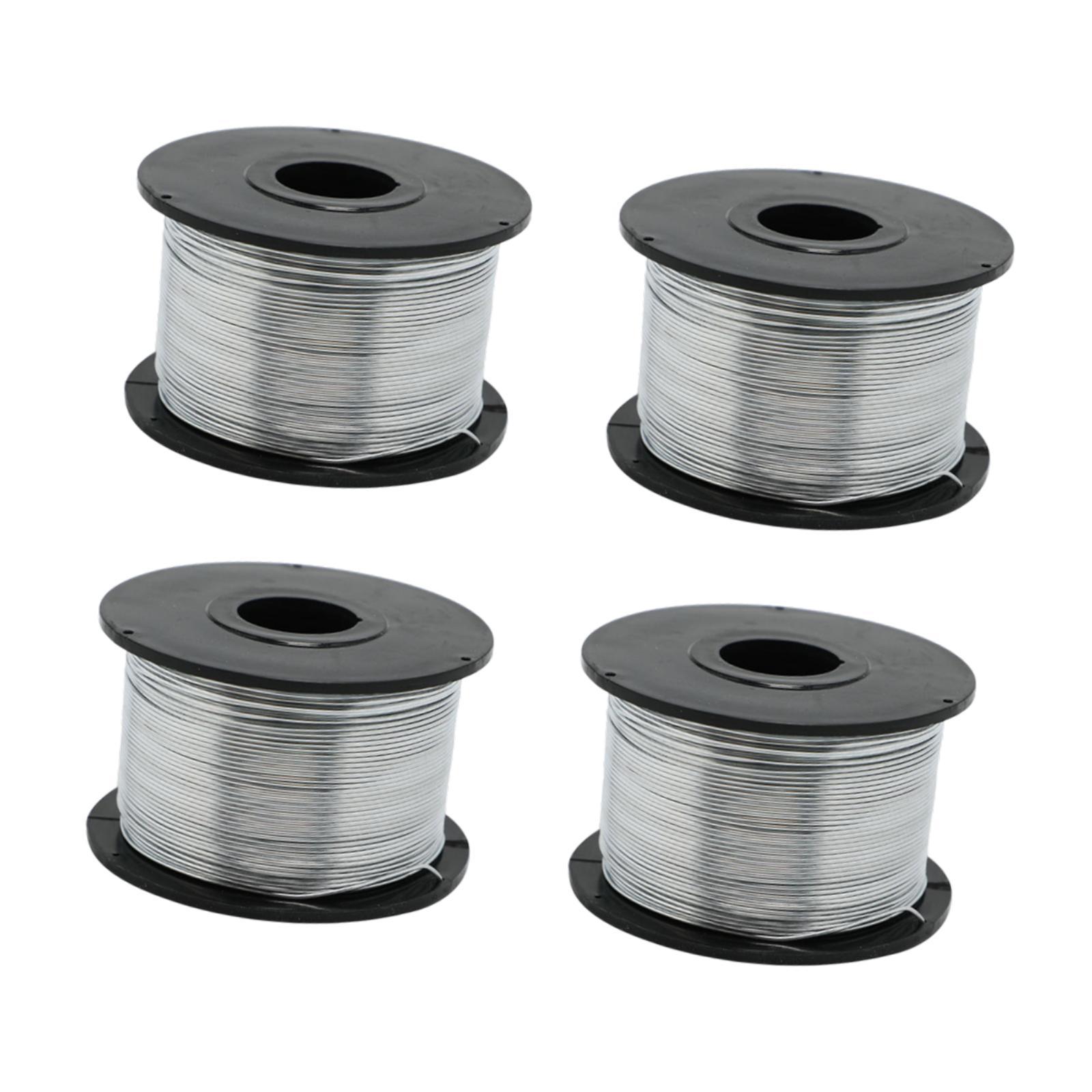 Ioensy - Alambre De Acero Para Amarre De Varillas Corrugadas, 110 M De Longitud, Estable, 4 Unidades, Para Almacén Industrial Y Taller.