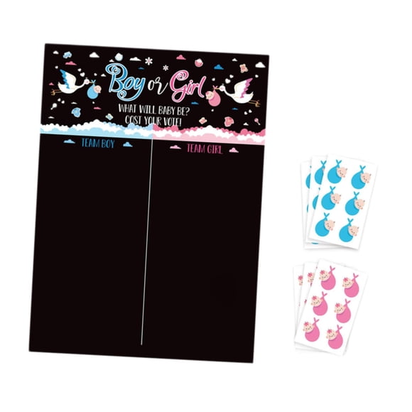 Juego De Revelación De Género Para Bebés, Clásico, Decoración Para Revelar El Género Del Bebé, Color Negro