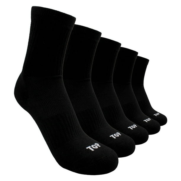 Calcetines Niño Deportivos Largos Negros Pack 5 C1
