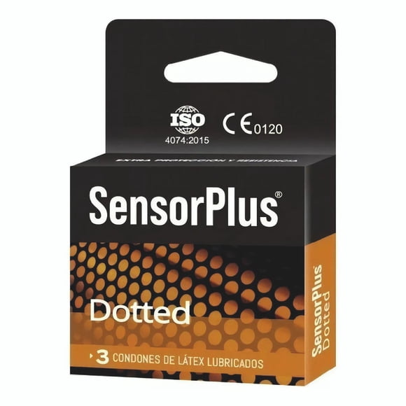 Preservativos Sensor Plus Dotted/Texturados x3